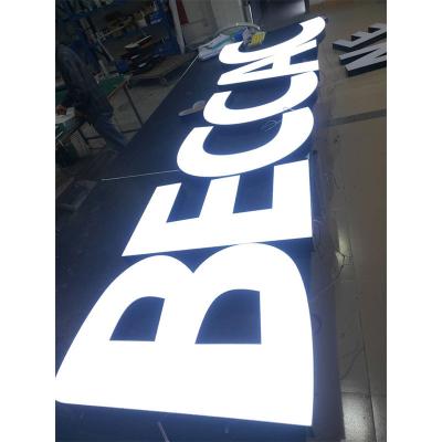 China Metal Letter Sign Large Outdoor Buildings Letters Logos Unlimited Bright Business Letter Logo for sale