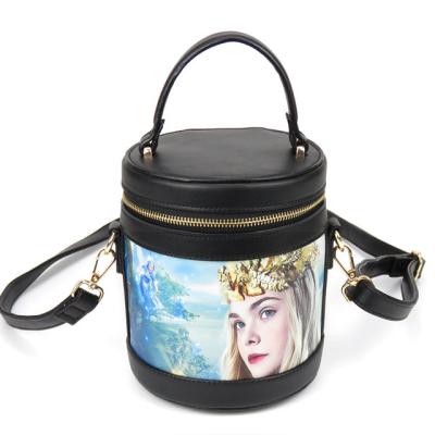 China Polyester Cotton 2021 New Hot Sale Mini Bucket Bag Luxury Design Ladies One Shoulder Bag Cute Goddess Main Bag for sale