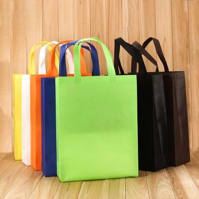 China 2022 recyclable hot sales promotion grocery packaging customized non woven tnt handle supermarket shopping bag for sale