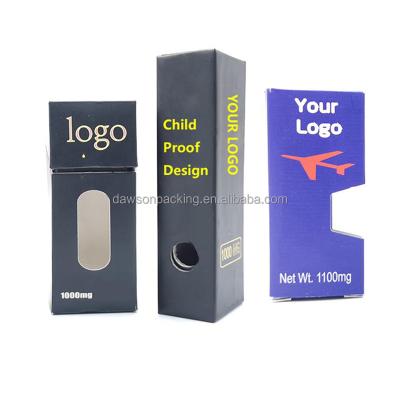 China Recycled Materials Free Design Child Resistance Paper Drawer Pen 510 Cartridge Packaging Box Disposable Two Tuck End Printing Boxes Package for sale