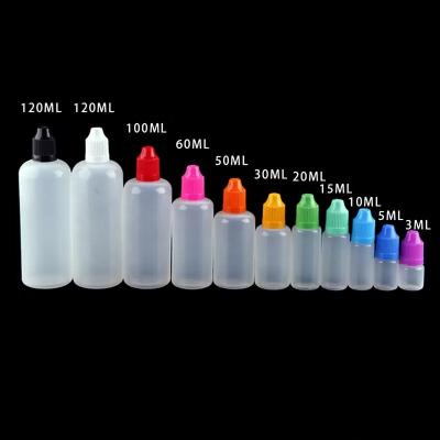 China Various Colors 3ml 5ml 10ml 15ml 20ml 30ml 50ml 60ml 100ml 120ml Medicine Eyedrops PE Liquid Bottles LDPE Plastic Bottle for sale