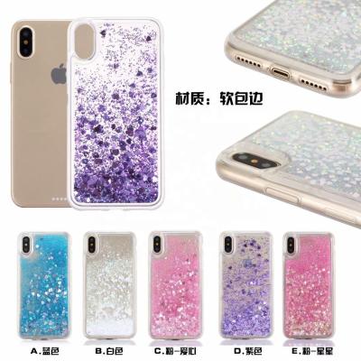 China Max Bling Shockproof Clear Liquid Glitter Designed Phone Case Soft TPU 11 Pro Phone Case For iPhone for sale