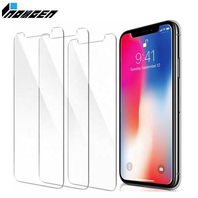 China Mobile Phone For iphone 5 6 7 8 11 xs Max Transparent Tempered Glass 9H 2.5D Anti-scratch Screen Protector for sale