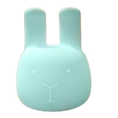 China Modern Pat Control Colorful LED Rabbit Silicone Night Lights Warm Home Decoration Night Light Table Lamp LED Lamp For Kids for sale