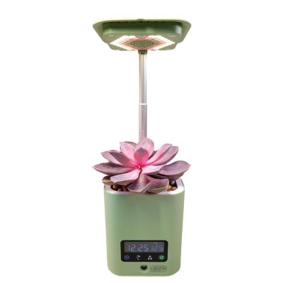 China CLASSIC New Design Smart Plant Pot Table Lamp with Air Purifier Humidifier and Speaker Clock Date Week Temperature for Living Room for sale