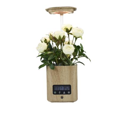 China New CLASSIC Multifunctional Smart Plant Pot Table Lamp with Air Purifier Humidifier and Speaker Clock Date Week Temperature for Office for sale