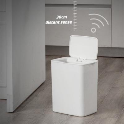 China China Supplier New Product Viable Automatic Intelligent Trash Can 14L Capacity 30cm Sensor Trash Bin For Bathroom for sale