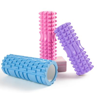 China Strong Bearing Muscles Crescent Massage Roller EVA Gym Sports Massage Roller Hollow Yoga Roller 33*13cm for sale