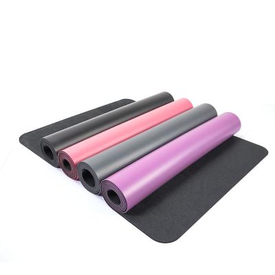 China Anti-skid Rubber Yoga Mat Eco-friendly Line With Logo PU Anti-skid New Design Yoga Mat Body Position Line for sale