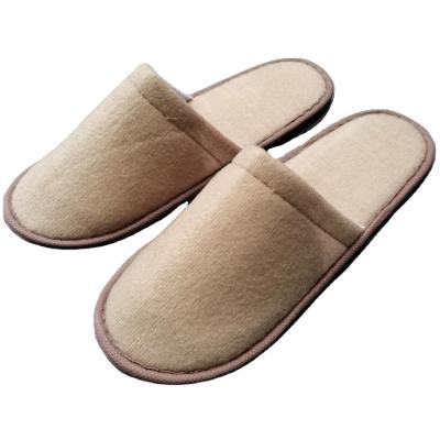 China Exquisite Disposable Hotel Amenities Hotel Slippers Cotton Disposable Slippers for sale