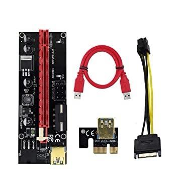 China COMPUTER PCIe Riser Adapter Card with USB 3.0 Extension Cables for PC for sale