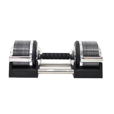 China Dumbbell Factory Direct Plated OEM 32KG 1KG Increments Adjustable Dumbbell Weight Free Dumbbell for sale