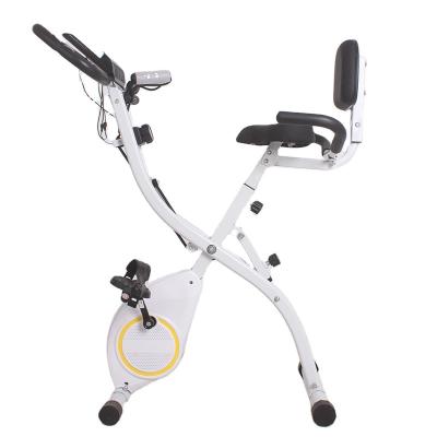 China High Quality Foldable Body Workout Gym Sporting Goods Magnetic Resistance Fitness Home Exercise Bike With Rear Seat for sale