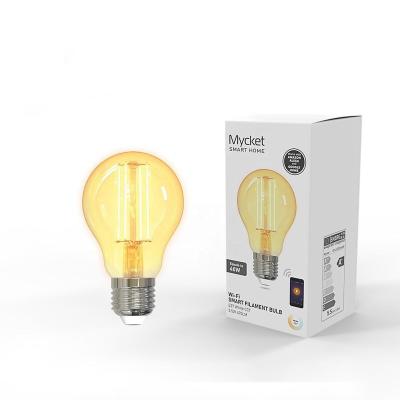 China Tuya WiFi LED Filament Bulb E27 Tungsten Residential Smart Lamp 1800K-6500K Tuya Alexa Google Home for sale