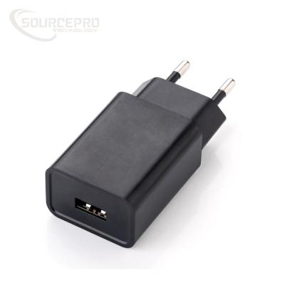 China 10W Mobile Phone Electronic Accessories Single USB Wall Charger EU Plug for iPhone and Jio for sale