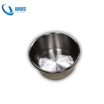 China Metal Brushed Stainless Steel Round Barrel Metal Forming Deep Drawn Drawn Stamping for sale