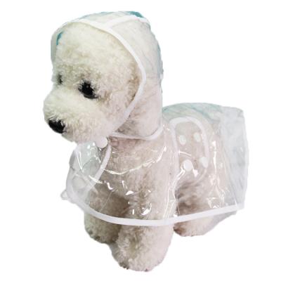 China Summer Viable Transparent Waterproof Clothes Pet Raincoat Small Face Dog Dog Raincoat For Pet for sale