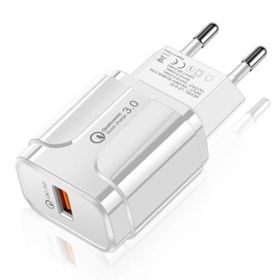 China Type-C QC 3.0 Qualcomm Power Travel Wall Adapter USB C 18W Power Travel Wall Adapter MP3 GPS HN110 USA EU R-U Fast Charger for sale