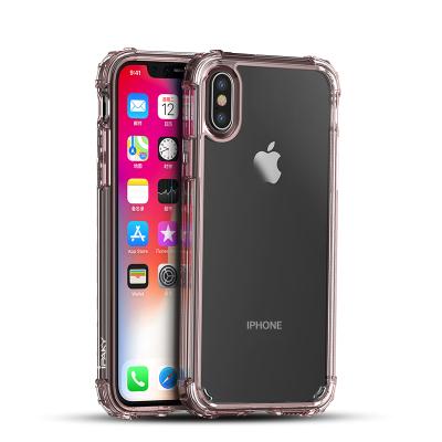 China Ipaky Lightweight Factory Wholesale Acrylic Clear Transparent Back Cover Tpu Mobile Phone Case For Iphone X 8 7 6 for sale