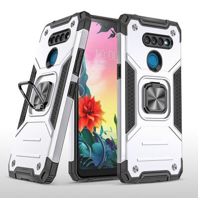 China Four Corner Protect Shockproof Drop Proof And Dust Proof Portable Car Holder Cell Phone Case For LG K50S Phone Case for sale