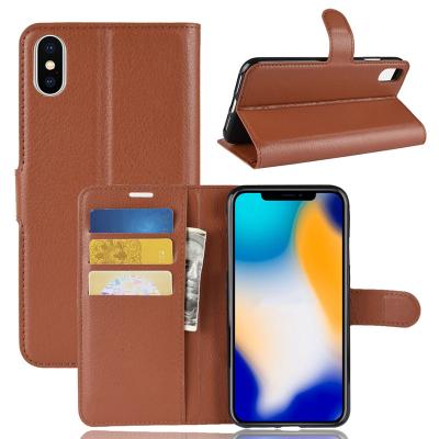 China Corner Four Protect Wallet Shockproof Flip Business Factory Shenzhen Ipaky PU Cell Phone Leather Case Cover For Iphone X XS Max for sale