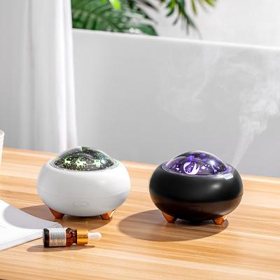 China Mini Humidifier Air Purifier Moon Household Night Mist Light USB Colorful Aroma Essential Oil Diffuser Ultrasonic Cool Humidifiers for sale