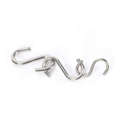 China Heavy Industry 201/304/316 Stainless Steel s shape hook Hanging Hooks For Hammock  Galvanized S Shaped Hooks Wire Clamp With S Type Hook for sale