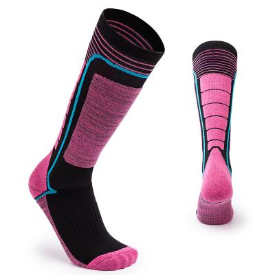 China Ski Socks Outdoor Mountaineering Socks Long Tube Winter QUICK DRY Warm Children's Thickness Increasing Socks for sale