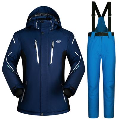 China Large Size Anti-UV Men's Ski Suit, Windproof And Warm Snow Suit Ski Suit Split Suit for sale