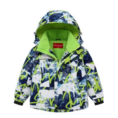 China Hot Sale Anti-UV Support 7 Boys 100% Waterproof Polyester 8,000mm Kids Children Quick Resistant Day Ski Snow Jackets for sale