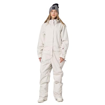 China Anti-UV One-Piece Ski Suit Men And Women Suit Couples Waterproof Outdoor Skiing Equipment Suit for sale