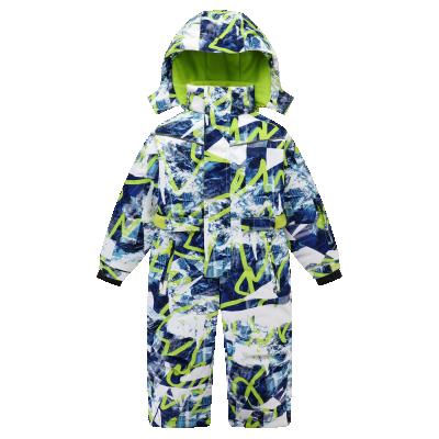 China Children Anti-UV Insulated Snow Waterproof One Piece Overall Ski Suits for sale