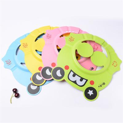 China Wholesale Viable Safe Cartoon Animal Baby Kids Shower Cap Waterproof Bulk for sale