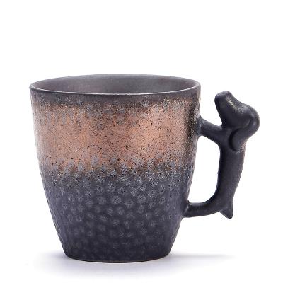 China Viable Wholesale Sandstone Concentrated Gift Creative Customization Retro Coffee Mug Master Cup Tea Cup Support for sale