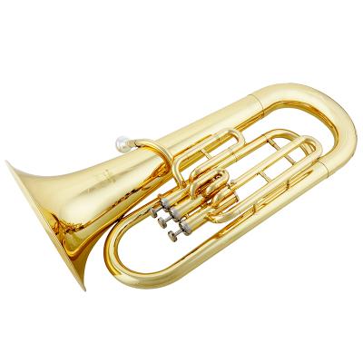 China Other Jinyin JYEU-E100 Sanlijian Euphonium B-plate Lacquered Gold Hugging Horn for sale