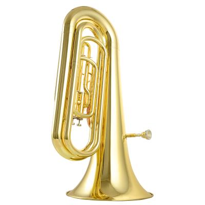 China Lijian's other official genuine JYTU-E120 small goldtone hug lacquered gold B wind instrument professional musical instrument for sale