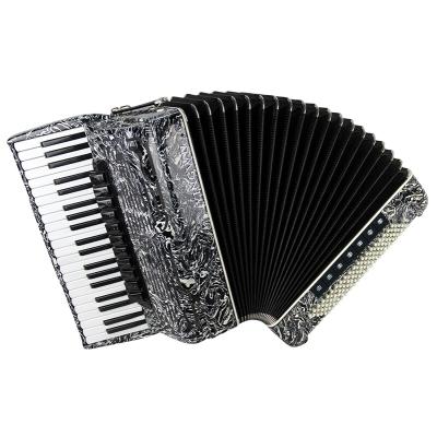 China Professional 41-key 120BS Four Row Spring Test Playing Piano Musical Instrument Marbled YINGWU Accordion 52*20*45.7cm for sale