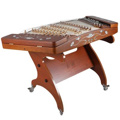 China Lehai Yangqin Large Sycamore Fruit Red Sandalwood Cailuotian Performance Class Shell Carving 402 Yangqin for sale