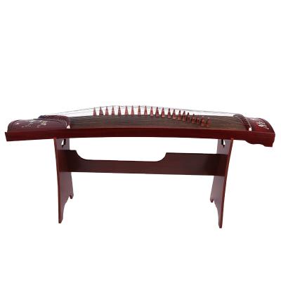 China Hardwood Guzheng Testing Solid Wood Level Test Play Hardwood Shell Carving Lotus Pond Moonlight Guzheng Guzheng for sale