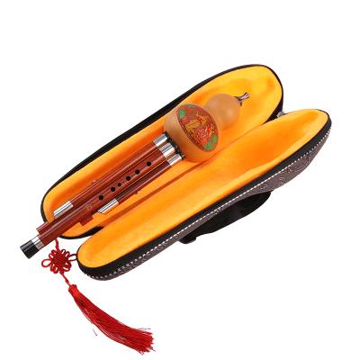 China Ethnic Hulusi 27 Tube Mahogany Hulusi Musical Instrument for sale