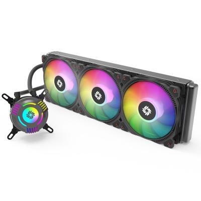 China ARGB 360 high performance liquid cooling radiator, can support I5, I7, I9 overclocking for sale