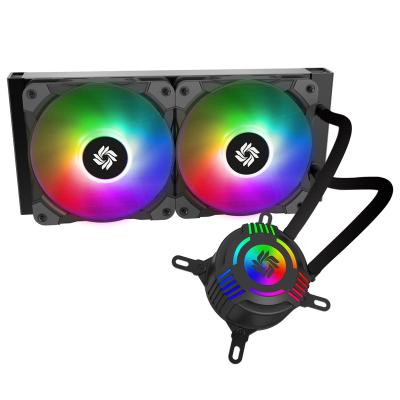 China Imagination 240 Cooling Fan 3 Radiator Fan 3 Pin 12v CPU RGB Copper Cooler Fan Computer Case Factory Direct Selling for sale