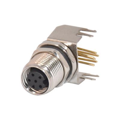 China Copper IP67 Waterproof 3/4/5/6/8 Pin Male And Female Straight M8 Sensor Right Angle Connector For Cable PCB Mount for sale