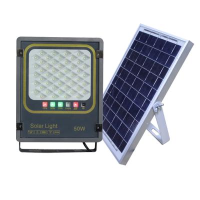 China OUTDOOR Rechargeable Solar Panel LED floodlight With Power of 100w 200w portable flood light for sale