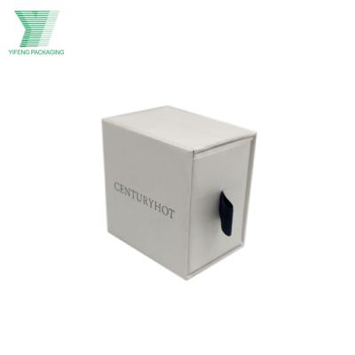 China Recyclable Luxury Wholesale Wedding White Paper Cardboard Sliding Gift Packaging Printed Logo Bracelet Drawer Jewelry Box Custom Made for sale