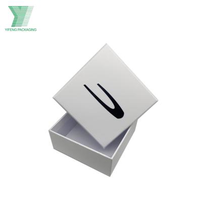 China Recyclable Gift Box Small Logo Paper Gift Fashion Luxury Custom White Jewelry Necklace Branded Jewelry Boxes Packaging for sale