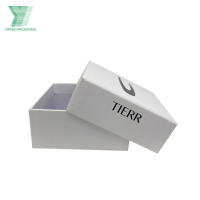 China Factory Recyclable Cheap Price Guangzhou Custom Logo Cardboard Lid And Base Necklace Jewelry Packaging Box With UV Spot Logo for sale