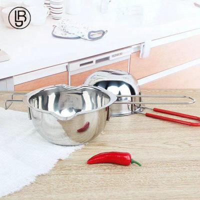 China Disposable Bake Tools Stainless Steel Bowl Chocolate Cheese Melting Bowl Melting Heating Mixing Bowl for sale