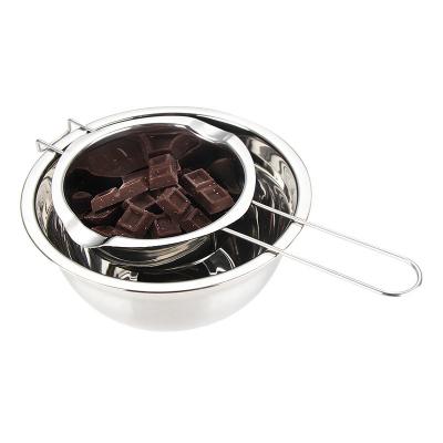 China Amazon Food Grade Chocolate Bowl Stainless Steel Chocolate Butter Sustainable Hot Selling Melting Bowl Cooking Tool for sale