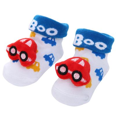 China 3D Cartoon Organic Cotton Cute Funny Newborn Breathable Baby Rubber Bottom Socks Kids Knock Shoes Non Slip For Baby Boy for sale